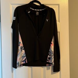 VS Pink yoga 1/2 zip pullover